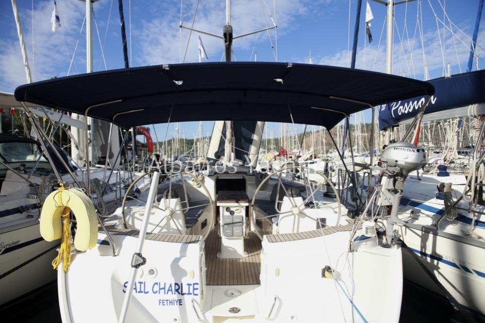 Sailing around Fethiye bays .Beneteau 43  is the yacht. - Albatros