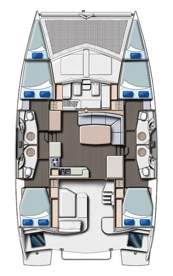 Kiralık Katamaran Leopard 44